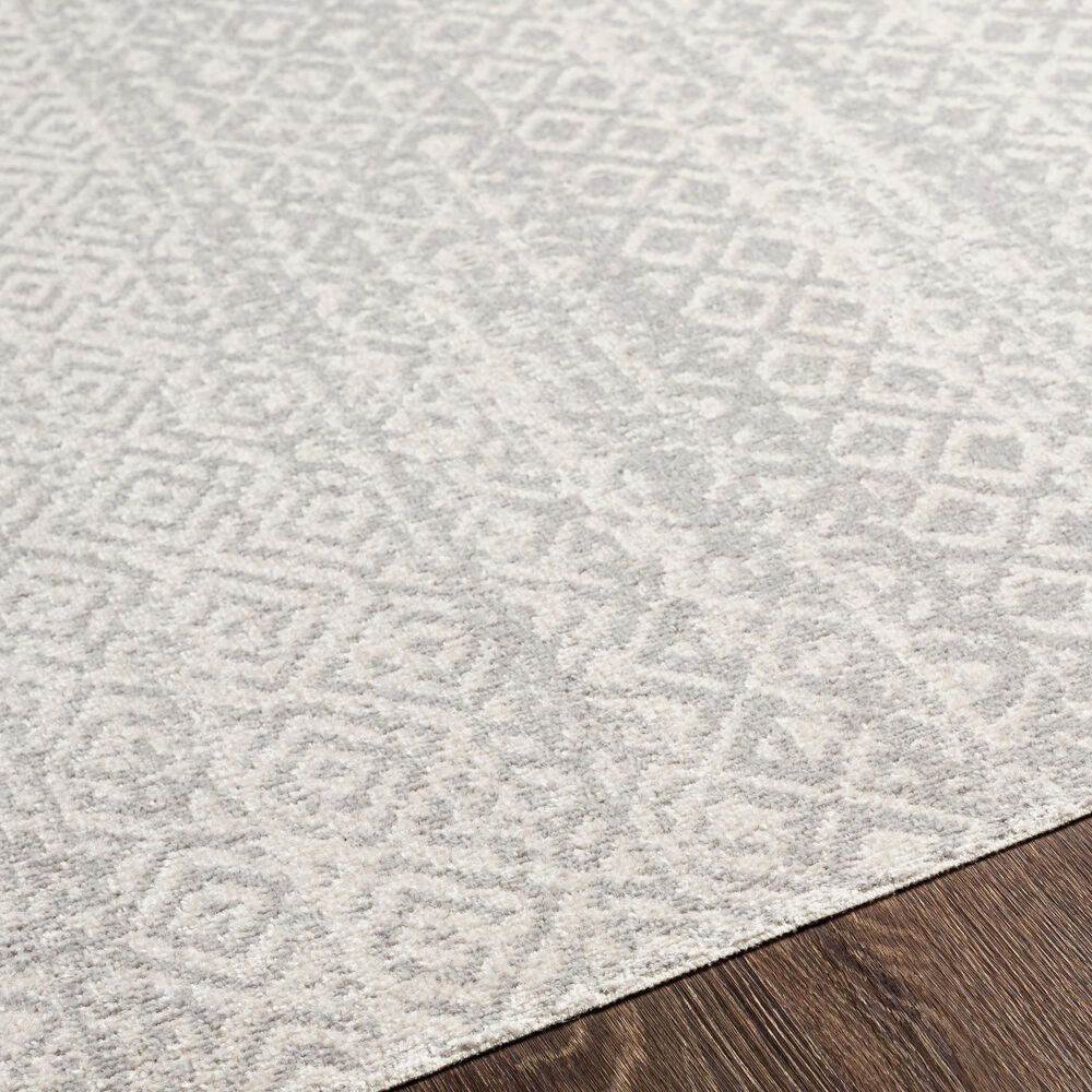 Surya Lavadora  6&#39;7&quot; x 9&#39; Gray and Light Gray Area Rug, , large