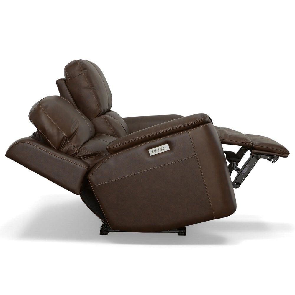 Flexsteel Henry Power Sofa and Loveseat Set in Burnt Umber, , large