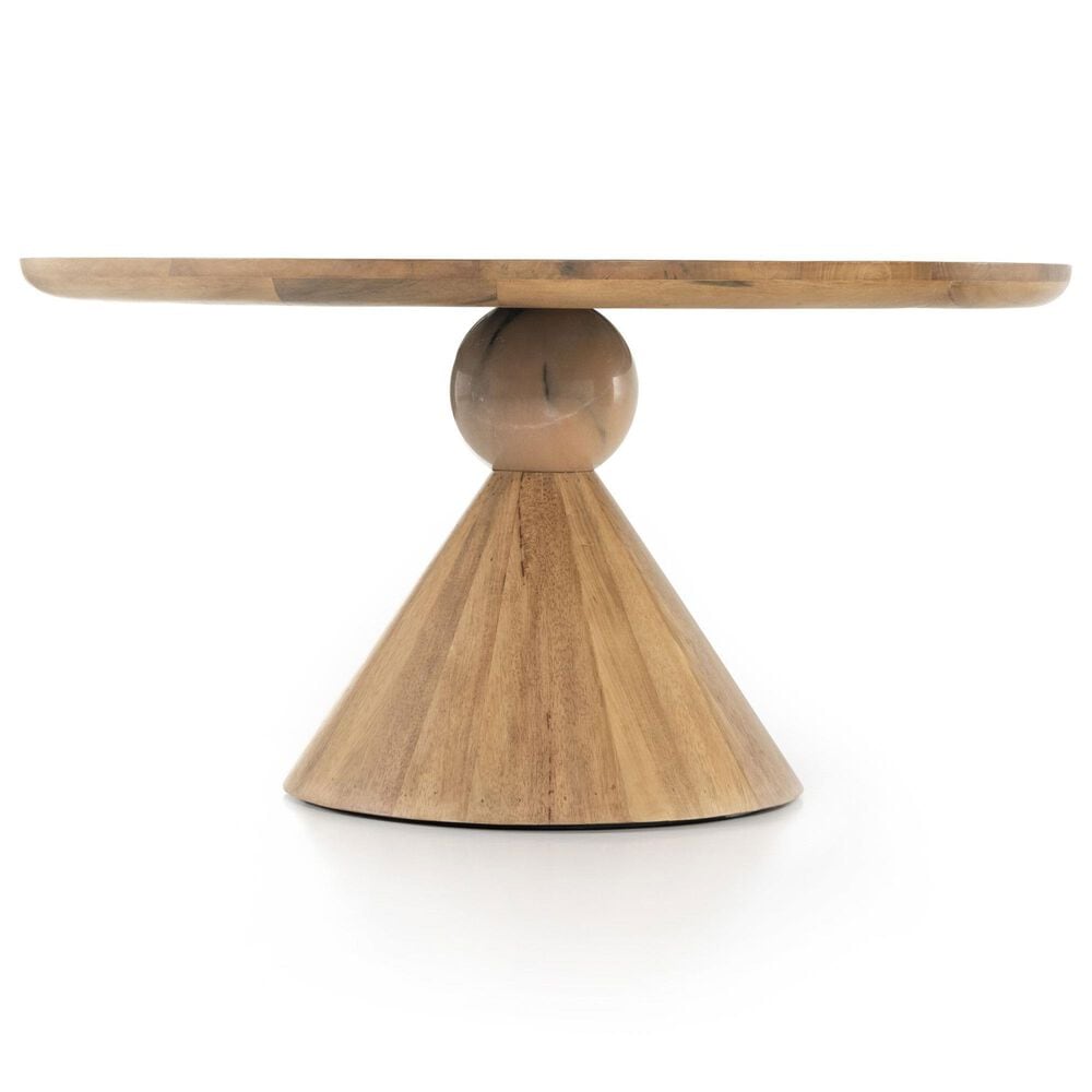 Four Hands Bibianna Dining Table in Smoked Honey and Blush - Table Only, , large