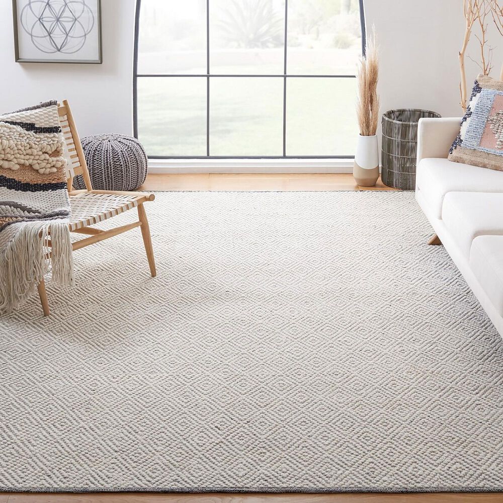 Safavieh Natura NAT503A 9&#39; x 12&#39; Ivory and Light Grey Area Rug, , large