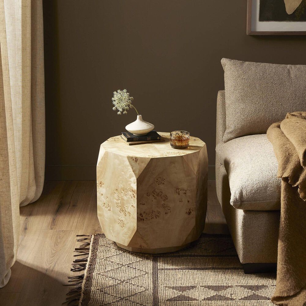 Four Hands Elena End Table in Light Burl, , large