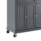 Crosley Furniture Avery Kitchen Cart in Grey, , large