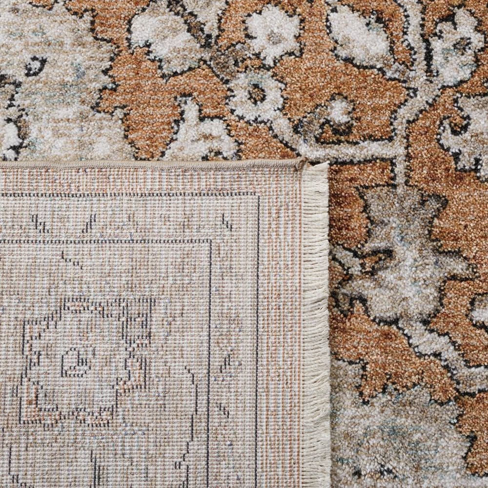 Safavieh Jasmine 4&#39;5&quot; x 6&#39;5&quot; Orange and Grey Area Rug, , large