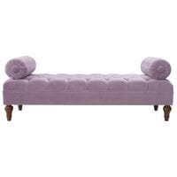 Jennifer Taylor Home Lewis Bolster Arm Entryway Bench in Lavender