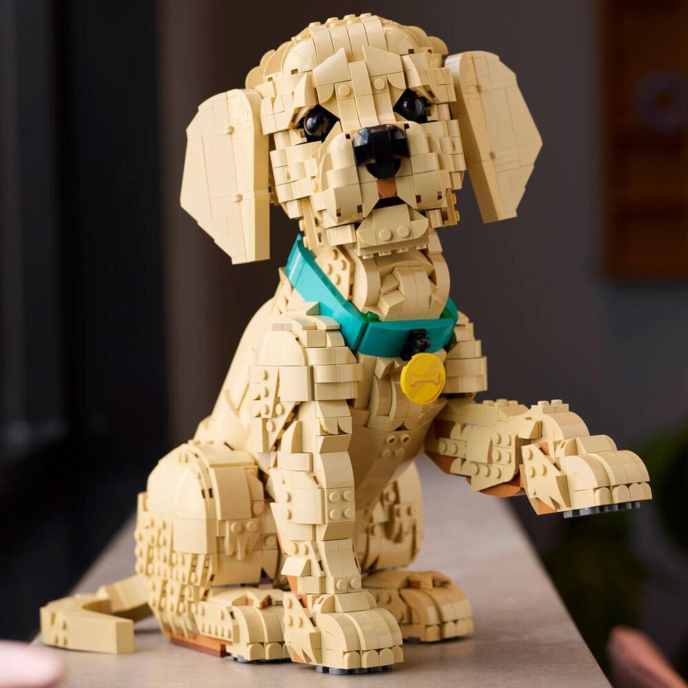 LEGO Golden Retriever Puppy Building Set, , large