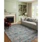 Rifle Paper Co. x Loloi Courtyard 5" x 7"6" Eve Blue Area Rug, , large