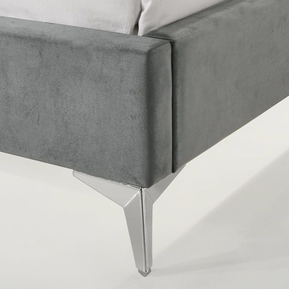 Mayberry Hill Twin Corner Bed in Grey, , large