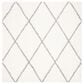 Safavieh Parma Shag PMA515A 6"7" Square Cream and Grey Area Rug, , large