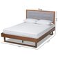 Baxton Studio Viviana King Platform Bed in Gray/Walnut, , large