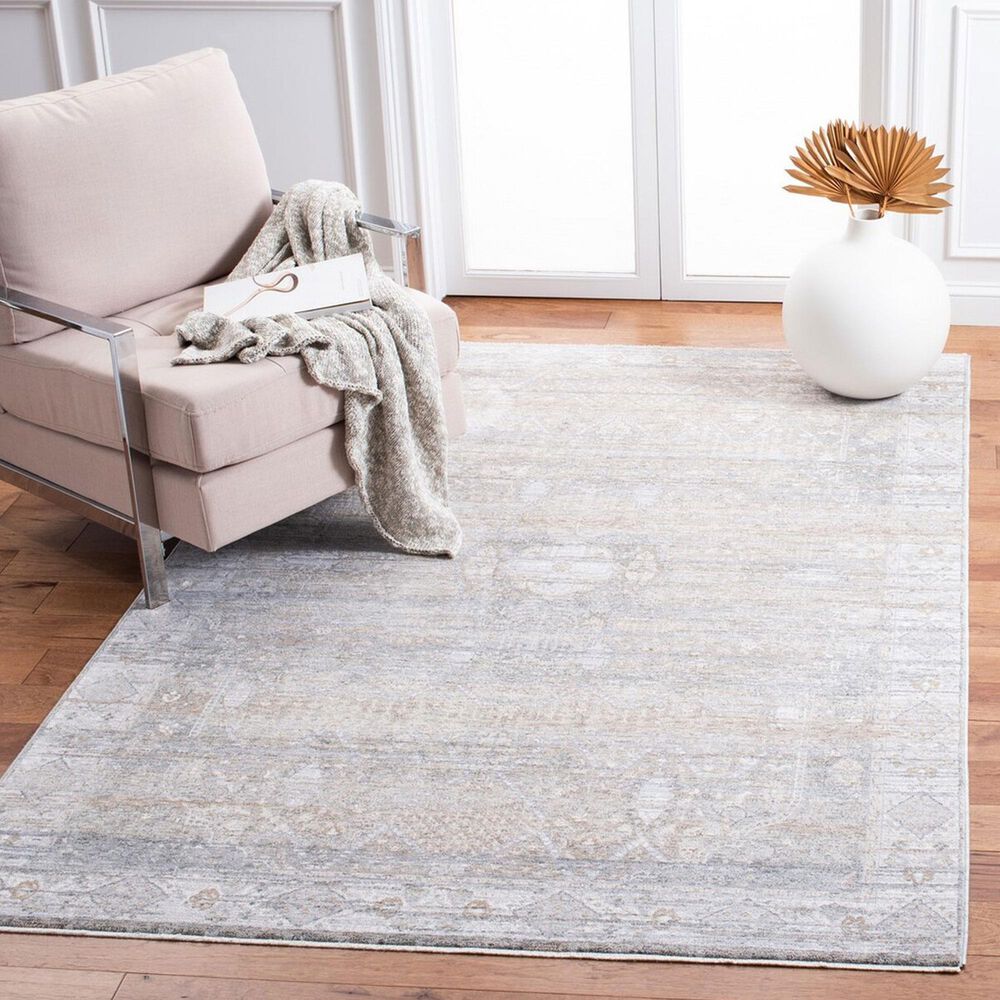 Safavieh Webster WBS328G 4&#39; x 6&#39; Grey and Beige Area Rug, , large
