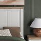 Ashley Savonport Full Storage Bed with Nightstand in White and Brown, , large