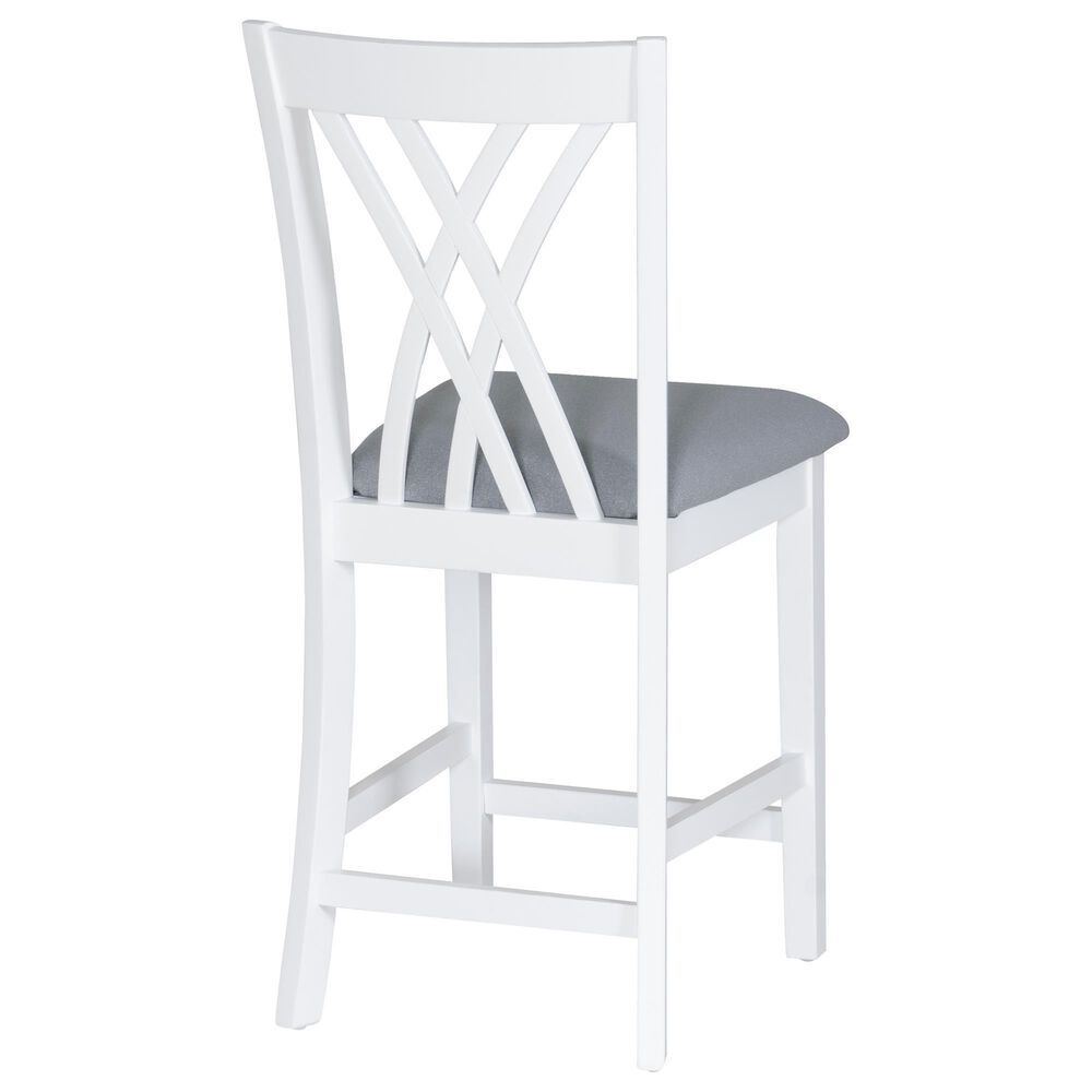 Linon Home Decor Maggie Counter Stool in White, , large