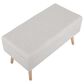LumiSource Storage Bench in Beige, , large