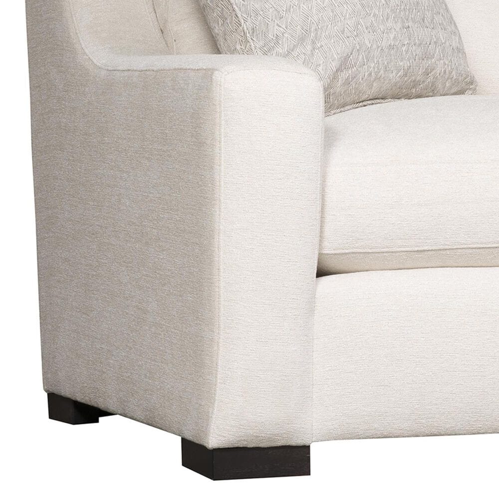 Bernhardt Germain Stationary Loveseat in White and Cream, , large