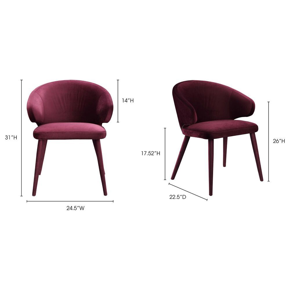 Moe&#39;s Home Collection Stewart Dining Chair in Purple, , large