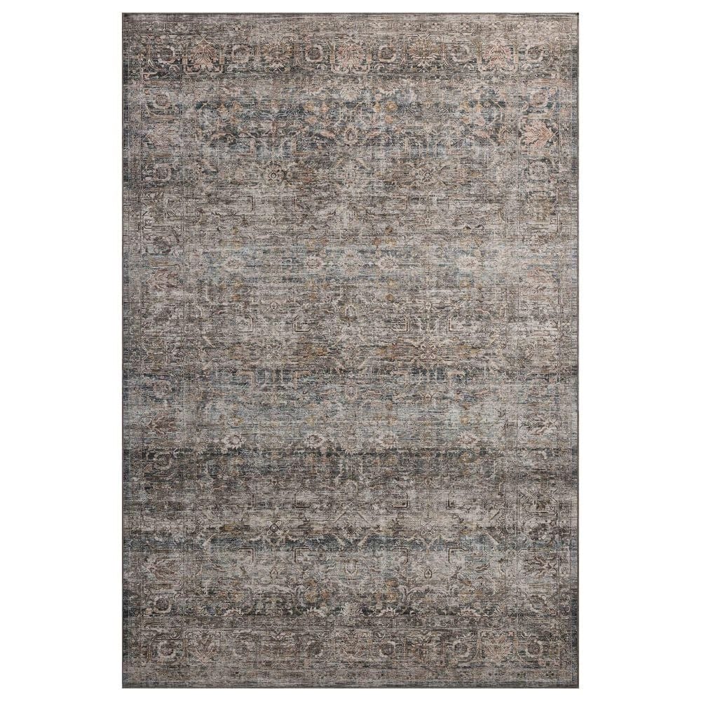 Amber Lewis x Loloi Josie 6" Round Dove and Gold Area Rug, , large