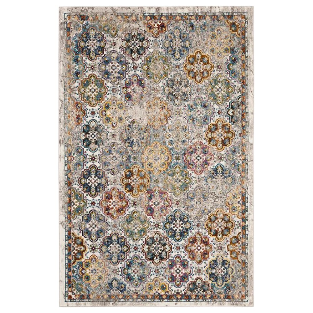 Safavieh Aria 4" x 6" Beige and Multicolor Area Rug, , large