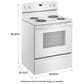 Amana 4.8 Cu. Ft. Electric Range with Bake Assist Temps in White, , large