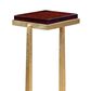 Artistica Metal Sunward End Table in Orange and Gold Leaf, , large