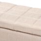 Baxton Studio Fera Storage Ottoman in Beige, , large