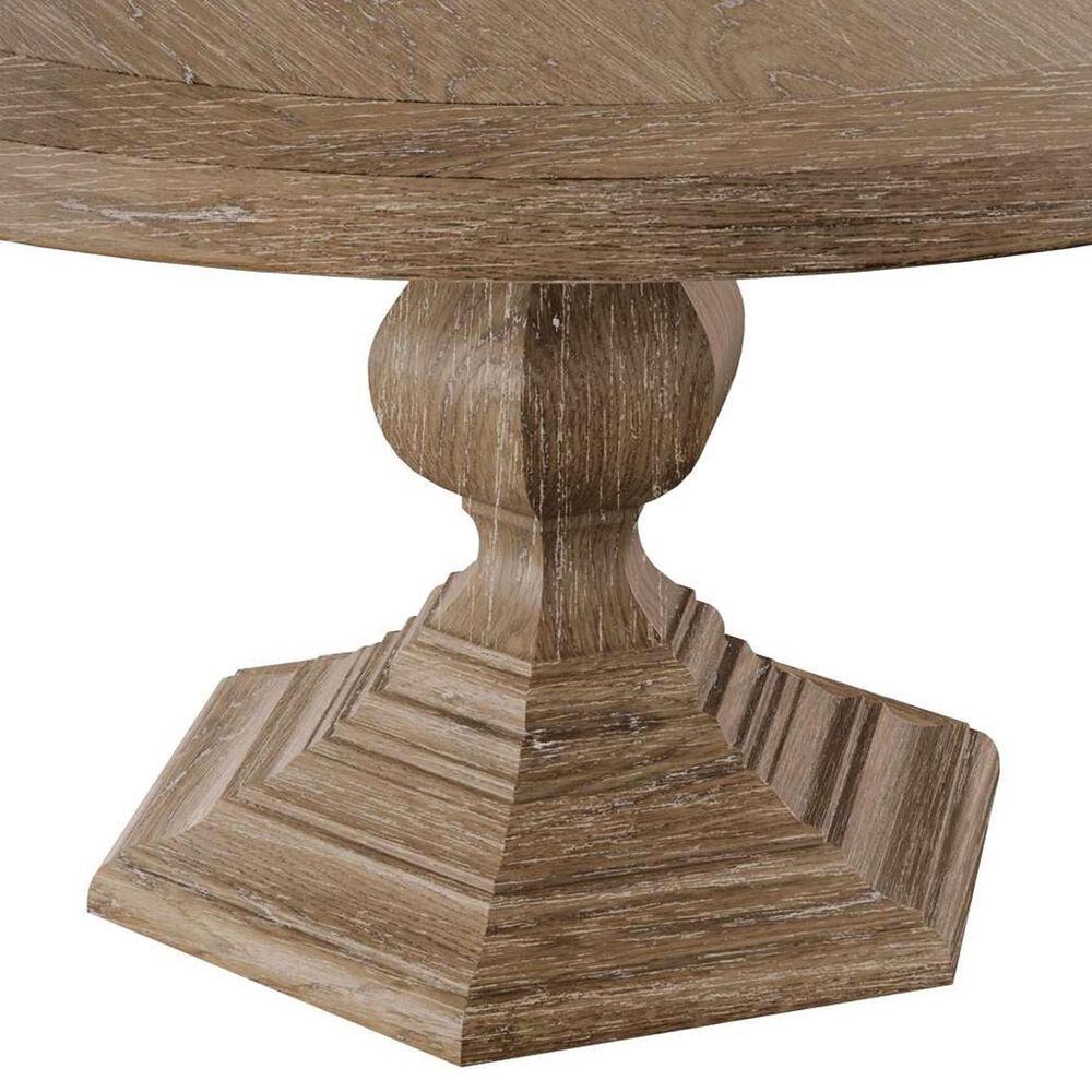 Hekman Chateaux Round Coffee Table in Brown, , large