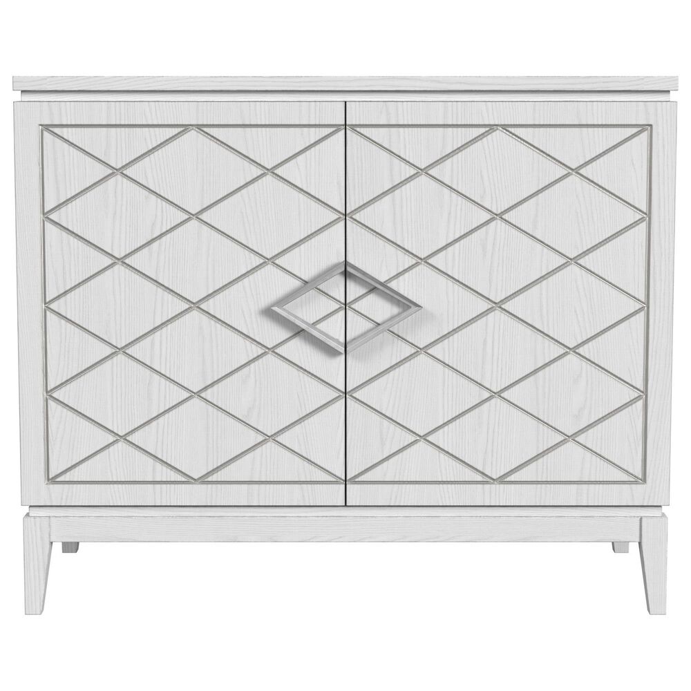 Bassett Mirror Farrow 2-Door Cabinet in White, , large