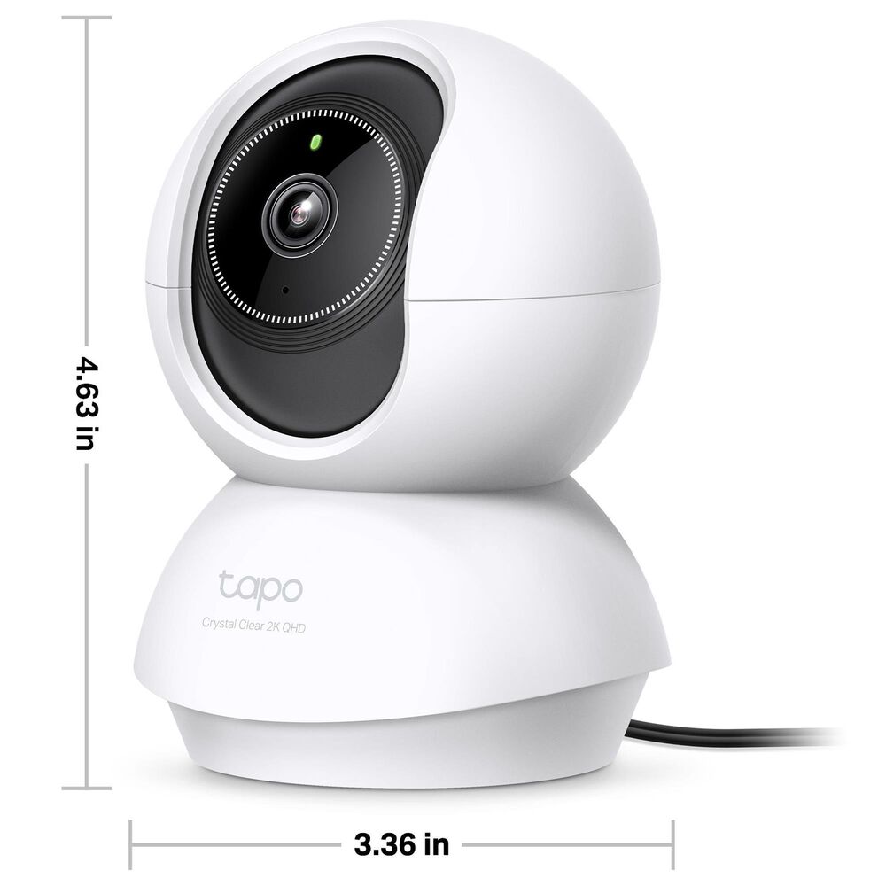 TP-Link Pan Tilt AI Home Security Wi-Fi Camera in White, , large