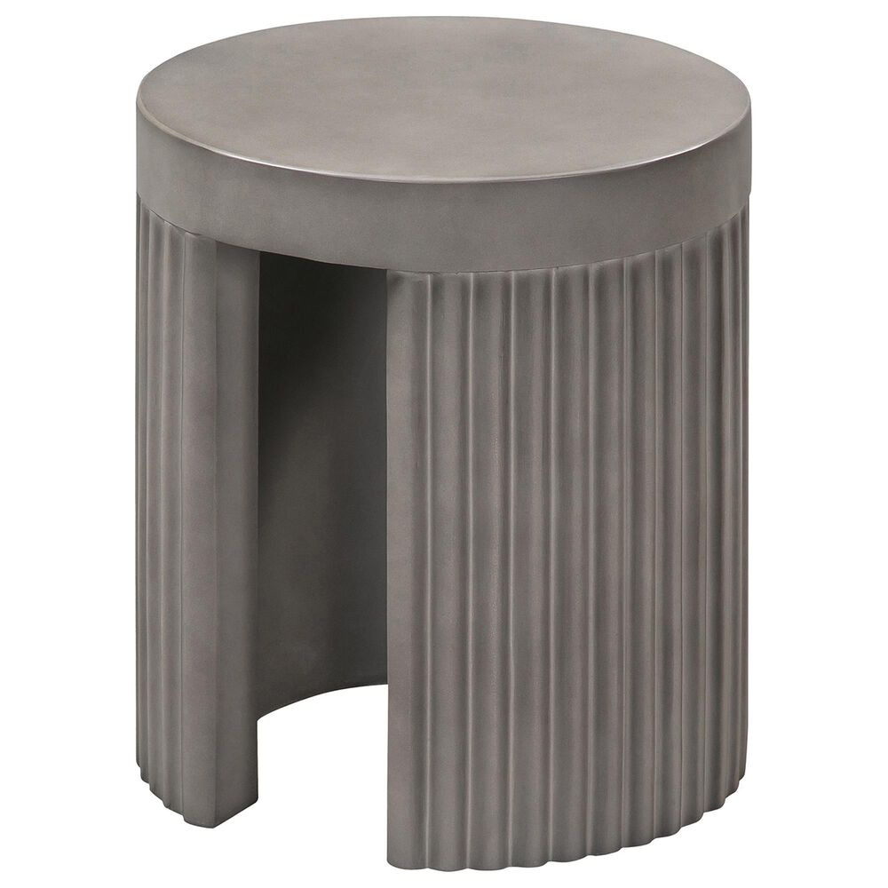 Blue River Wave End Table in Grey, , large