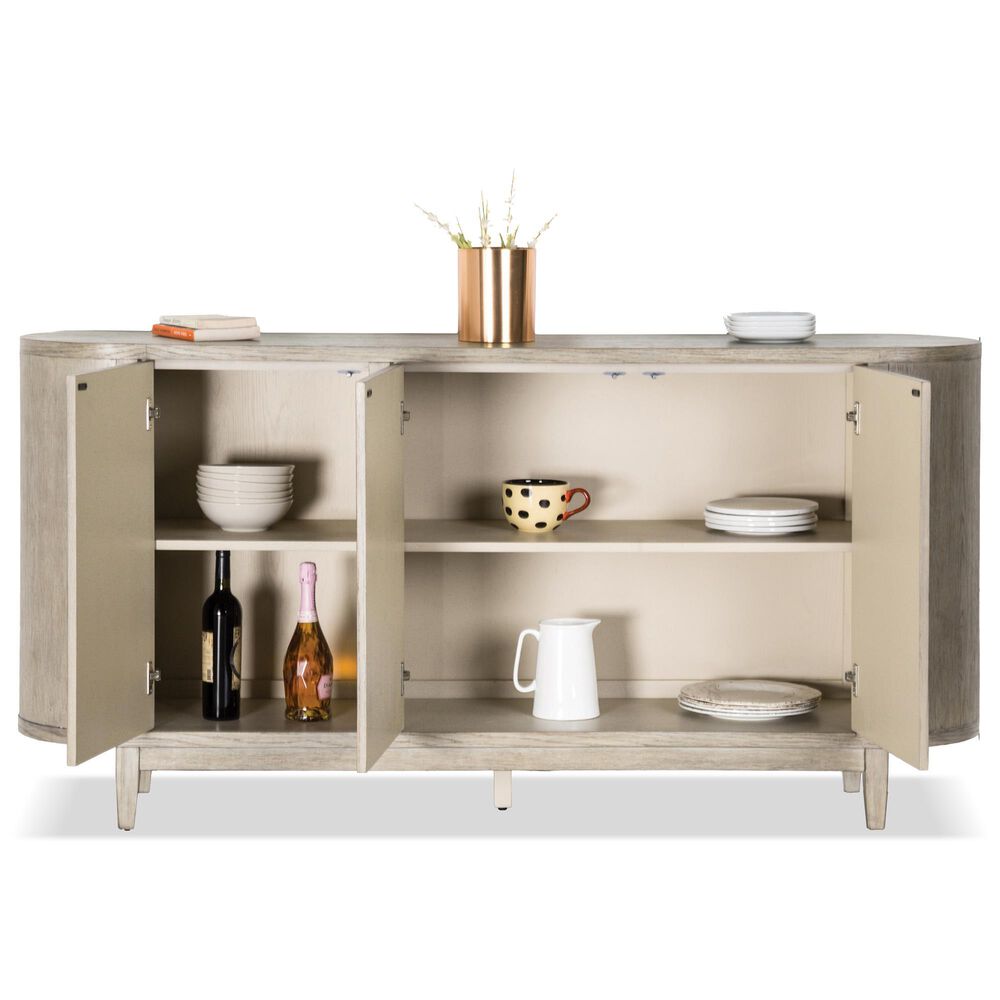 Furniture of America Sterling West 3-Door Server in White Oak, , large