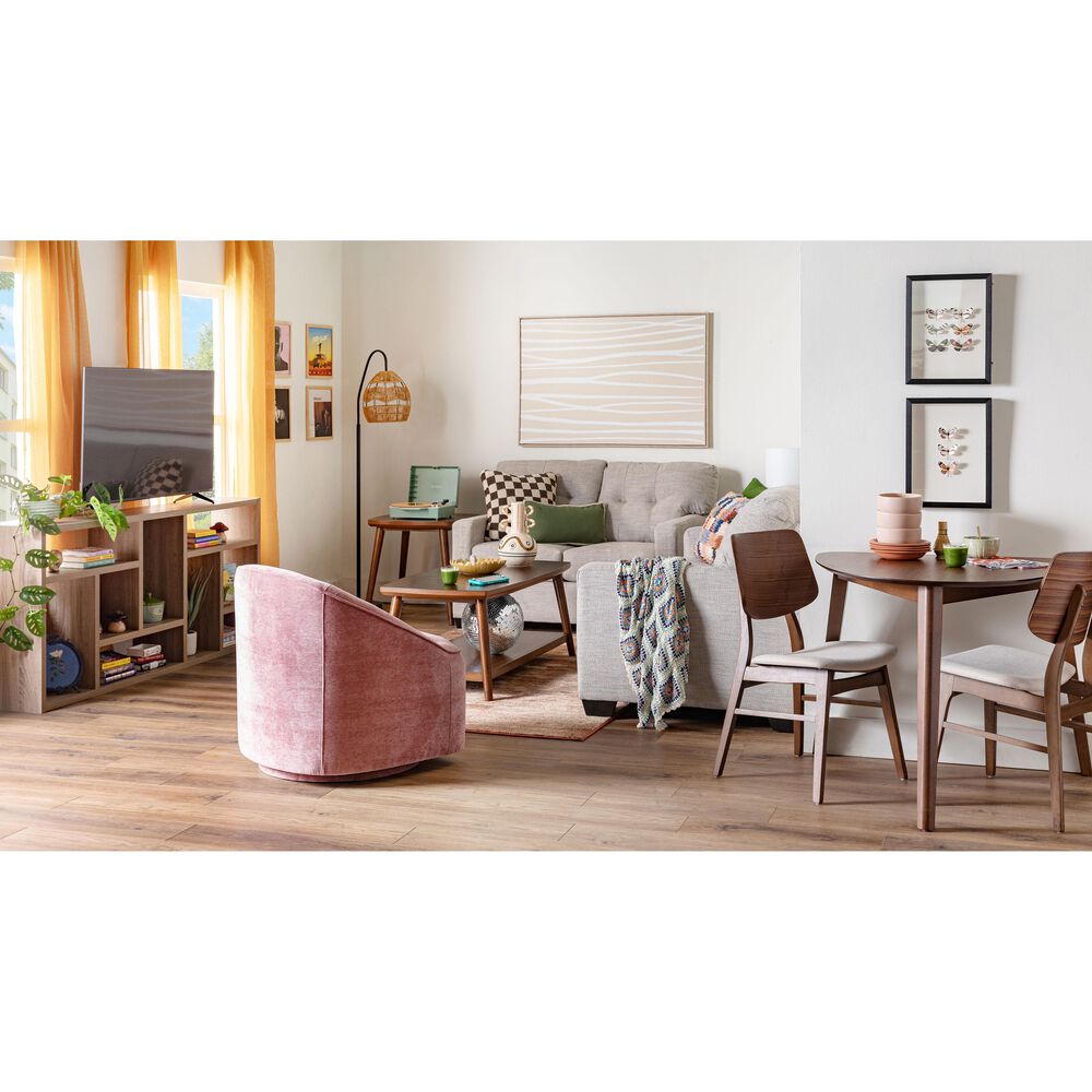 Waltham Lulu Swivel Accent Chair in Lilac, , large