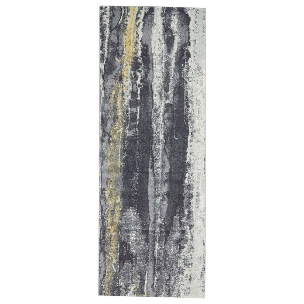 Feizy Rugs Bleecker 2"10" x 7"10" Asphalt Area Rug, , large