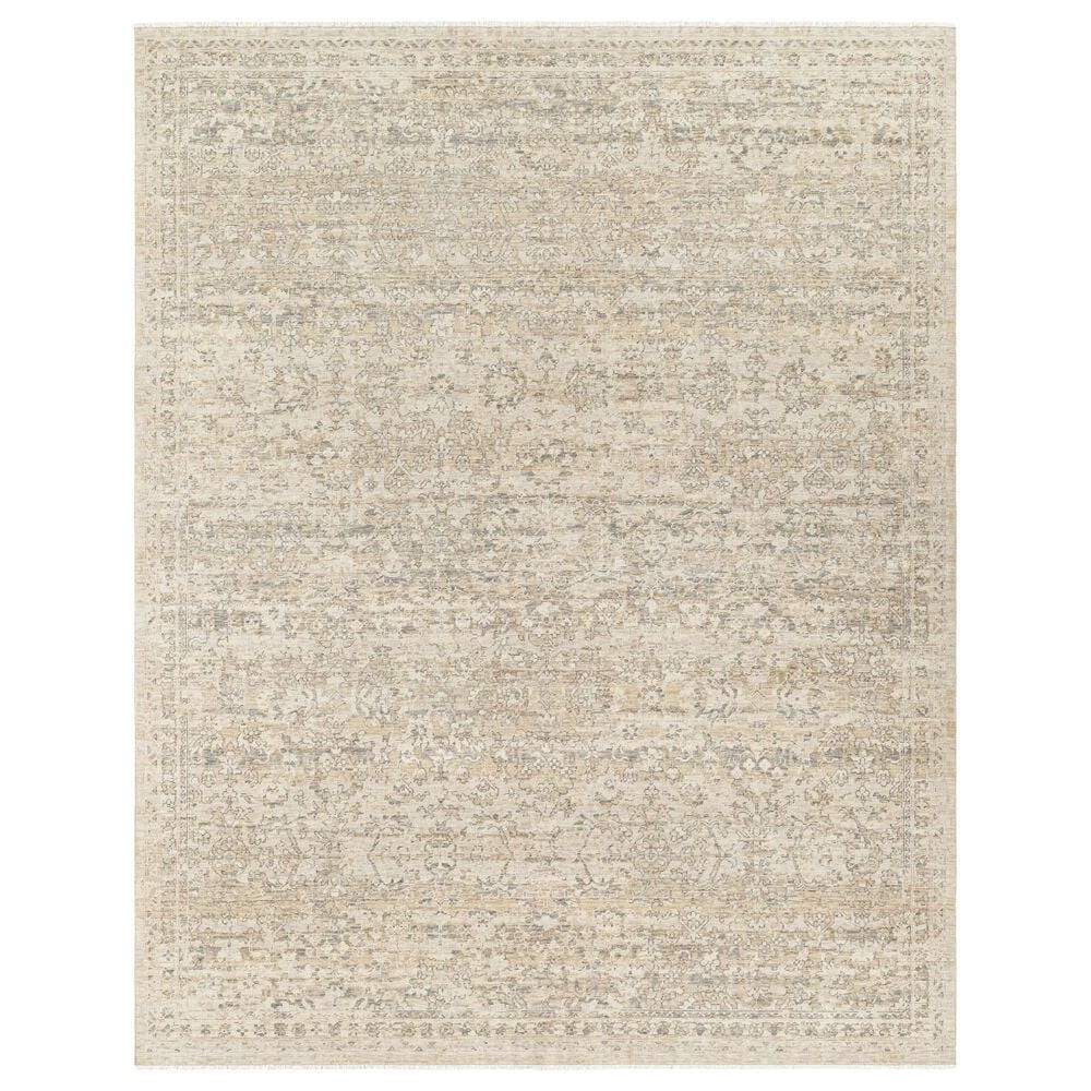 Surya Once Upon a Time Light Gray, Gray, Ivory, Tan and Light Brown 9"10" x 12"6" Area Rug, , large