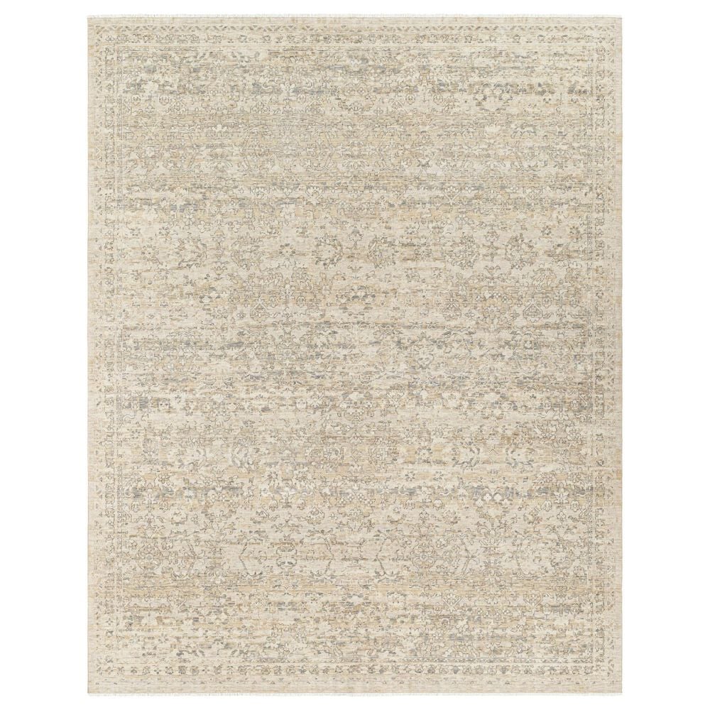 Surya Once Upon a Time Light Gray, Gray, Ivory, Tan and Light Brown 9"10" x 12"6" Area Rug, , large