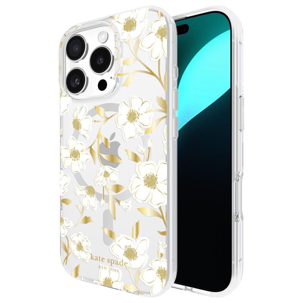 Kate Spade Protective MagSafe Case for Apple iPhone 16 Pro in Sunshine Floral, , large