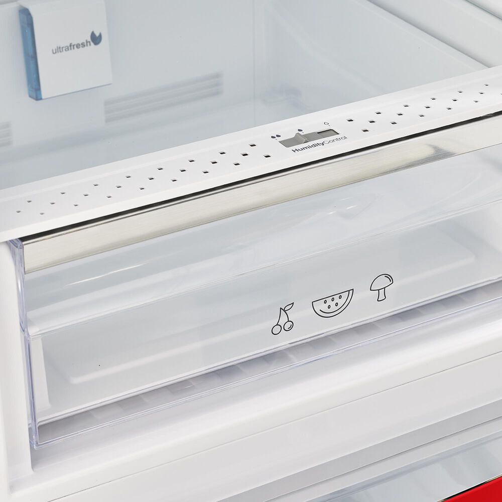Unique Appliances Classic Retro 12 Cu. Ft. Bottom Freezer Regfrigerator In Candy Apple Red, , large