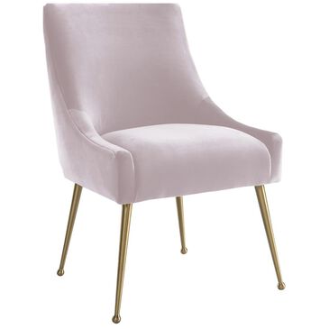 Tov Furniture Beatrix Velvet Side Chair in Blush, , large