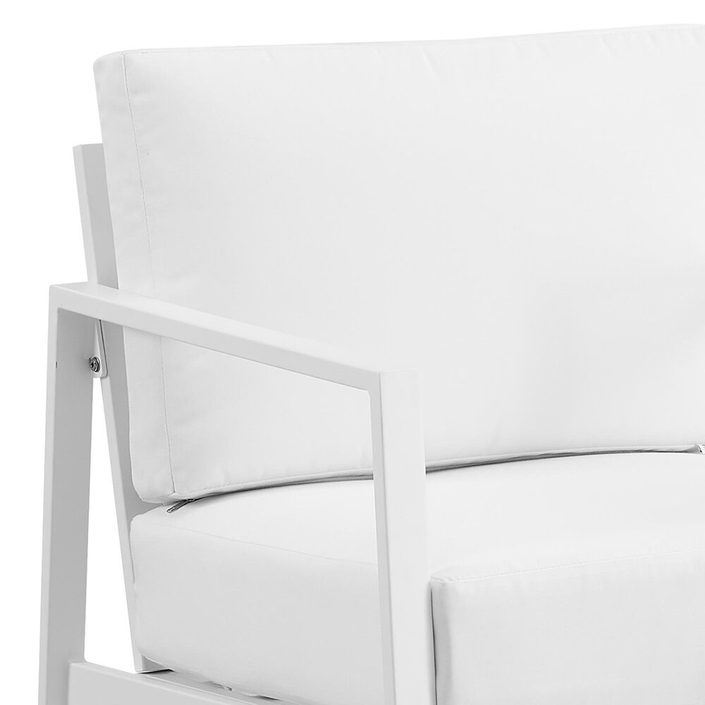 Linon Home Decor Holland Patio Armchair in White, , large