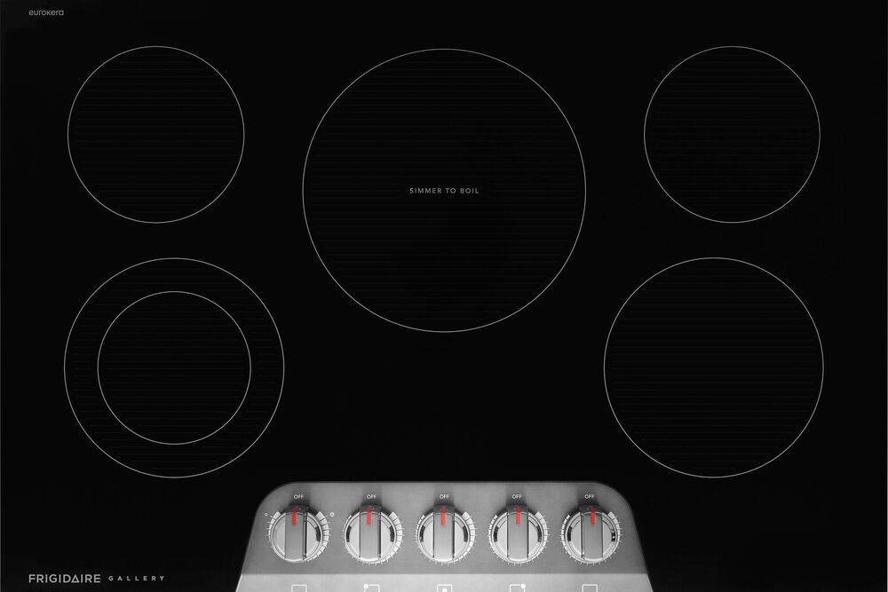 Frigidaire Gallery 30" Electric Cooktop with 5 Element in Black Stainless Steel, , large