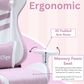 Rta Products Llc Pastel Gaming Chair in Pink and White, , large