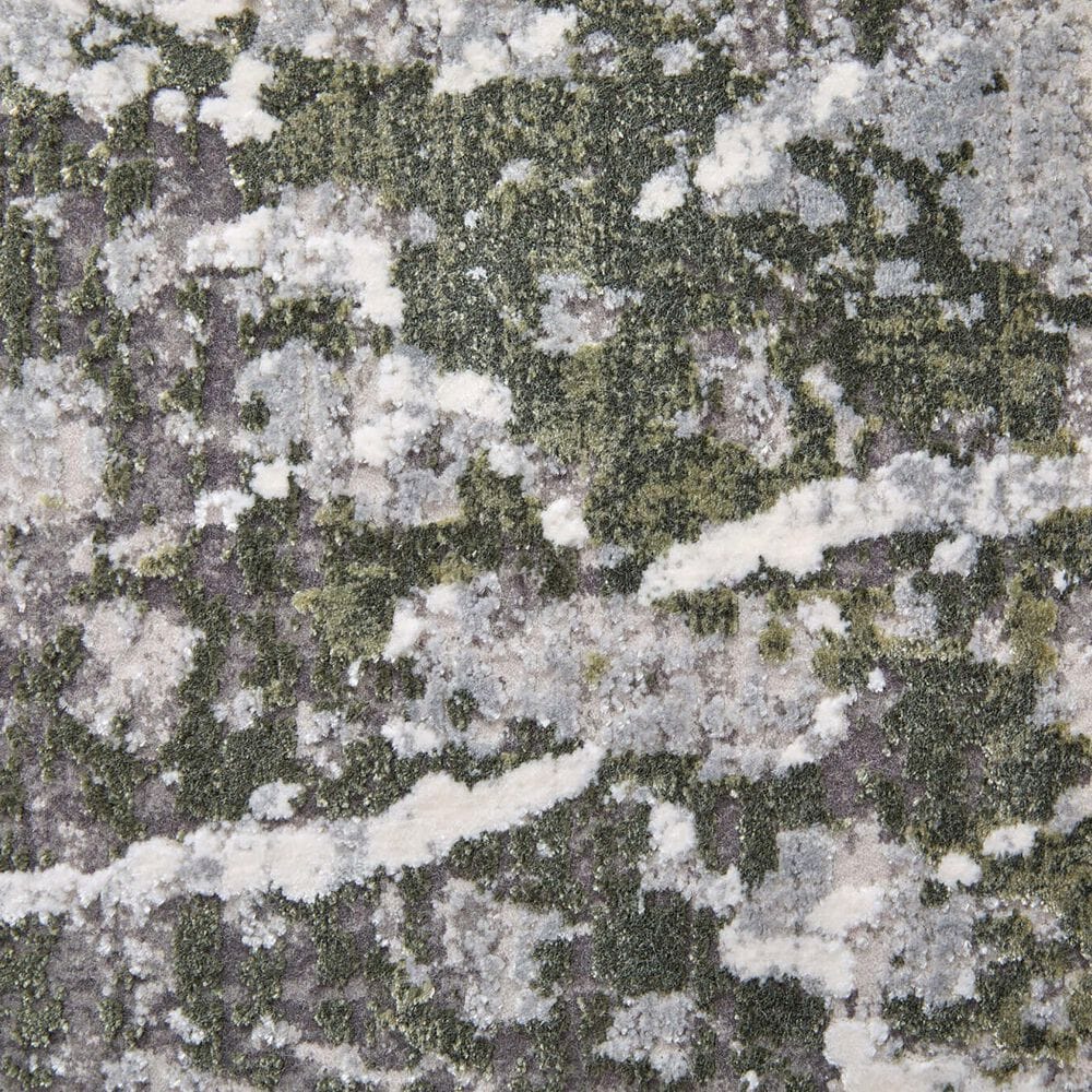 Feizy Cadiz 39N6F 12&#39; x 18&#39; Green and Ivory Area Rug, , large