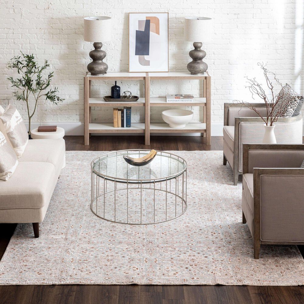 Karastan Solitude Pandosia 5&#39; x 7&#39;10&quot; Cream Light Beige Area Rug, , large
