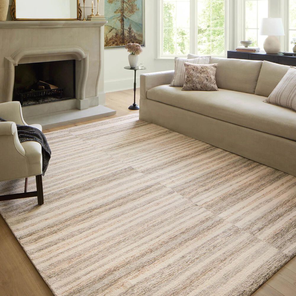 Chris Loves Julia x Loloi Chris 3&#39;6&quot; x 5&#39;6&quot; Ivory and Clay Area Rug, , large