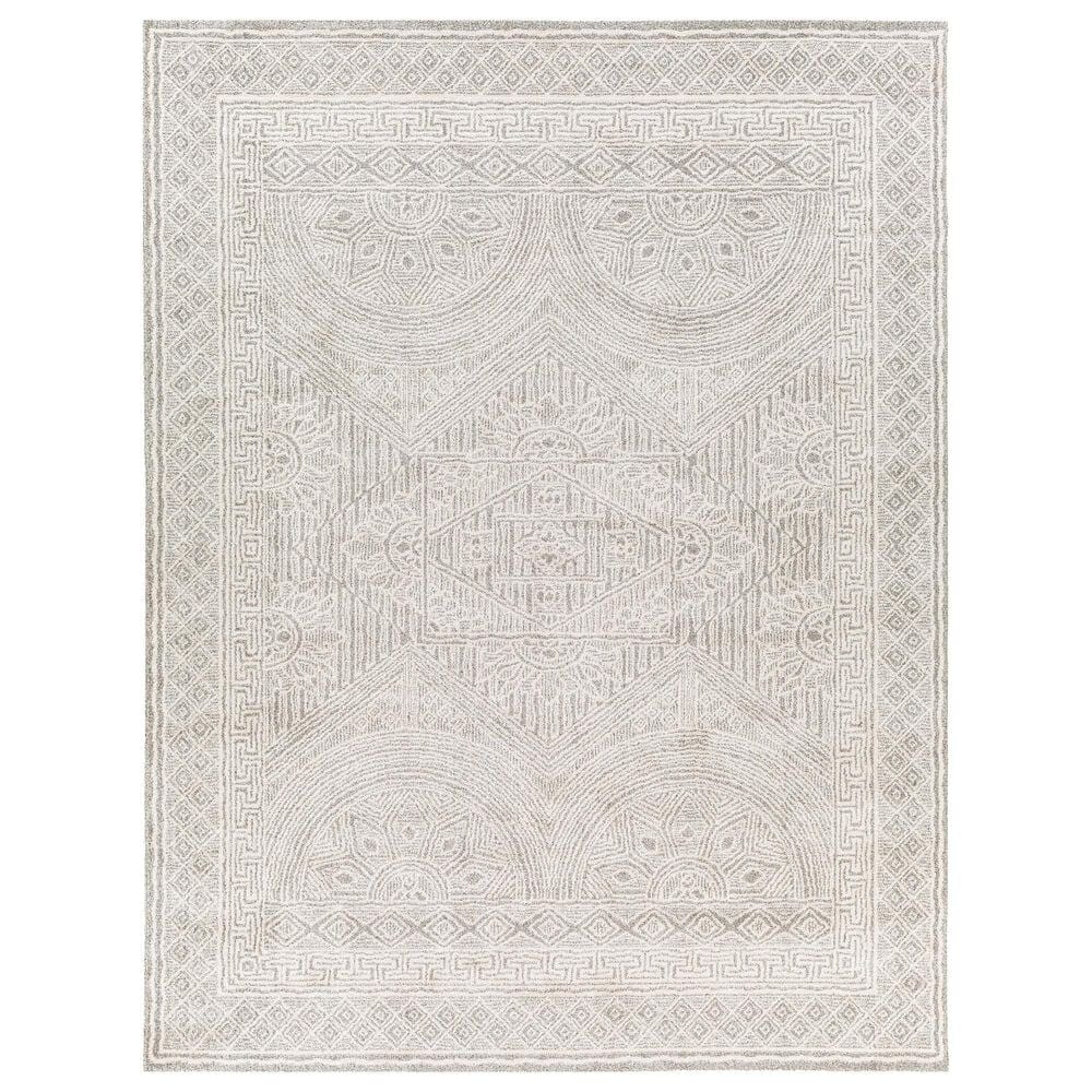 Surya Gavic Cream, Light Beige, Light Gray, Medium Gray and Charcoal 7&#39;10&quot; x 10&#39; Area Rug, , large