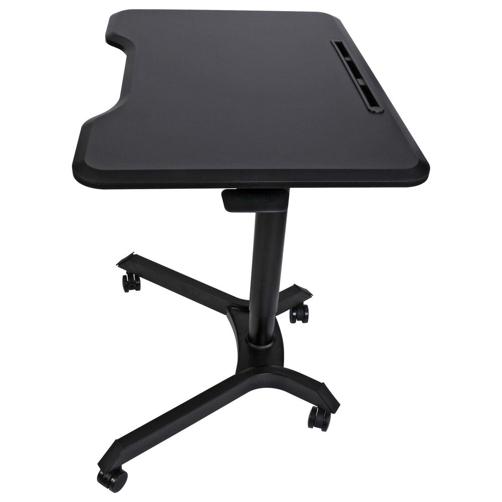 HP Adjustable Sit/Stand Laptop Desk in Black, , large