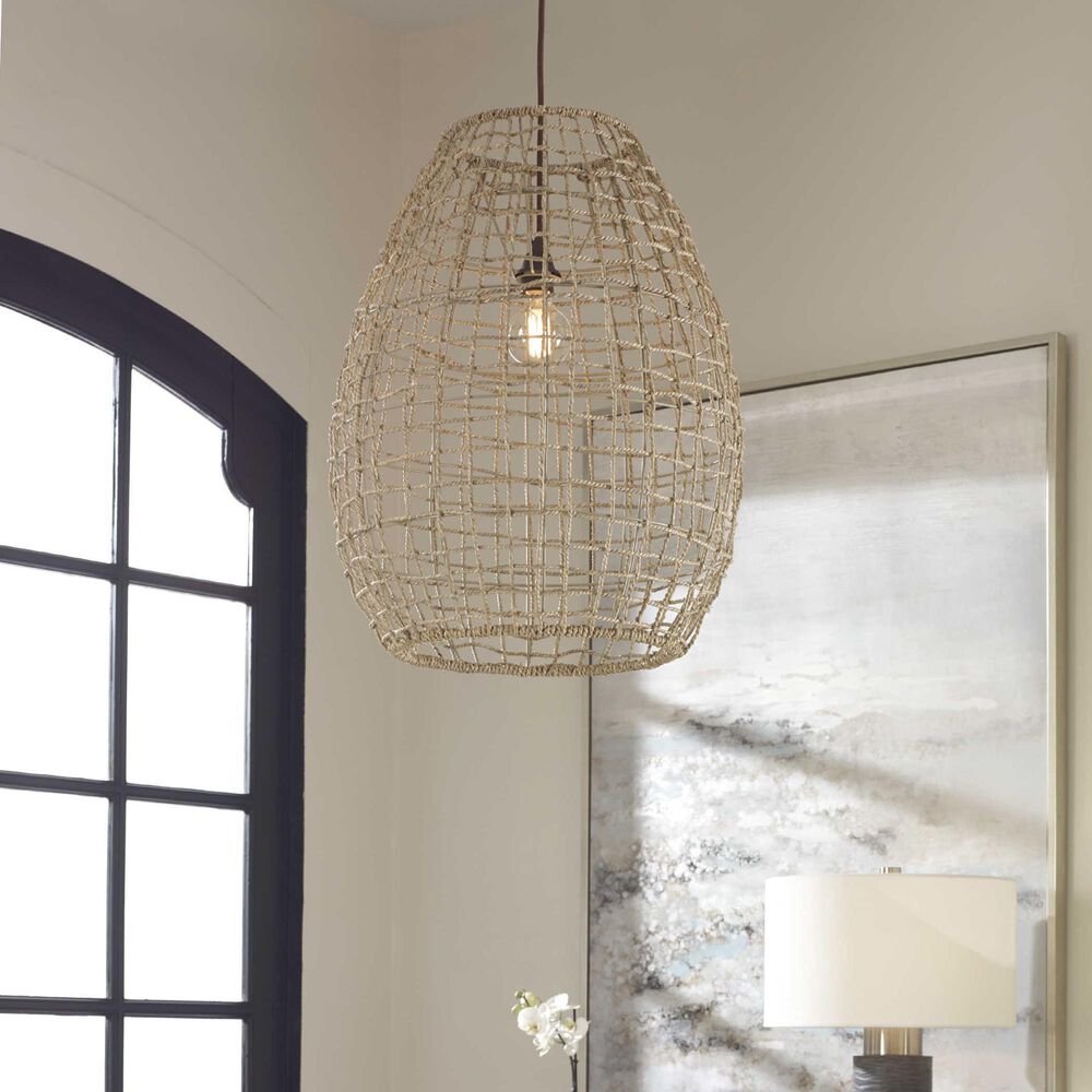 Uttermost Cross Weave 1-Light Pendant, , large