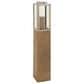 Maple and Jade Handmade Indoor/Outdoor Candle Lantern in Oiled Brown, Silver and Clear, , large
