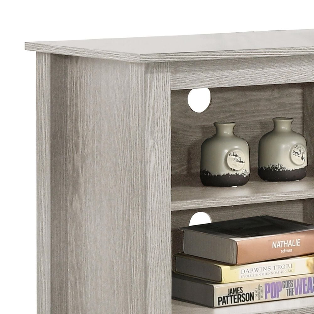 HOMLUX 70" TV Stand with Open Shelves and Adjustable Storage in Light Gray, , large