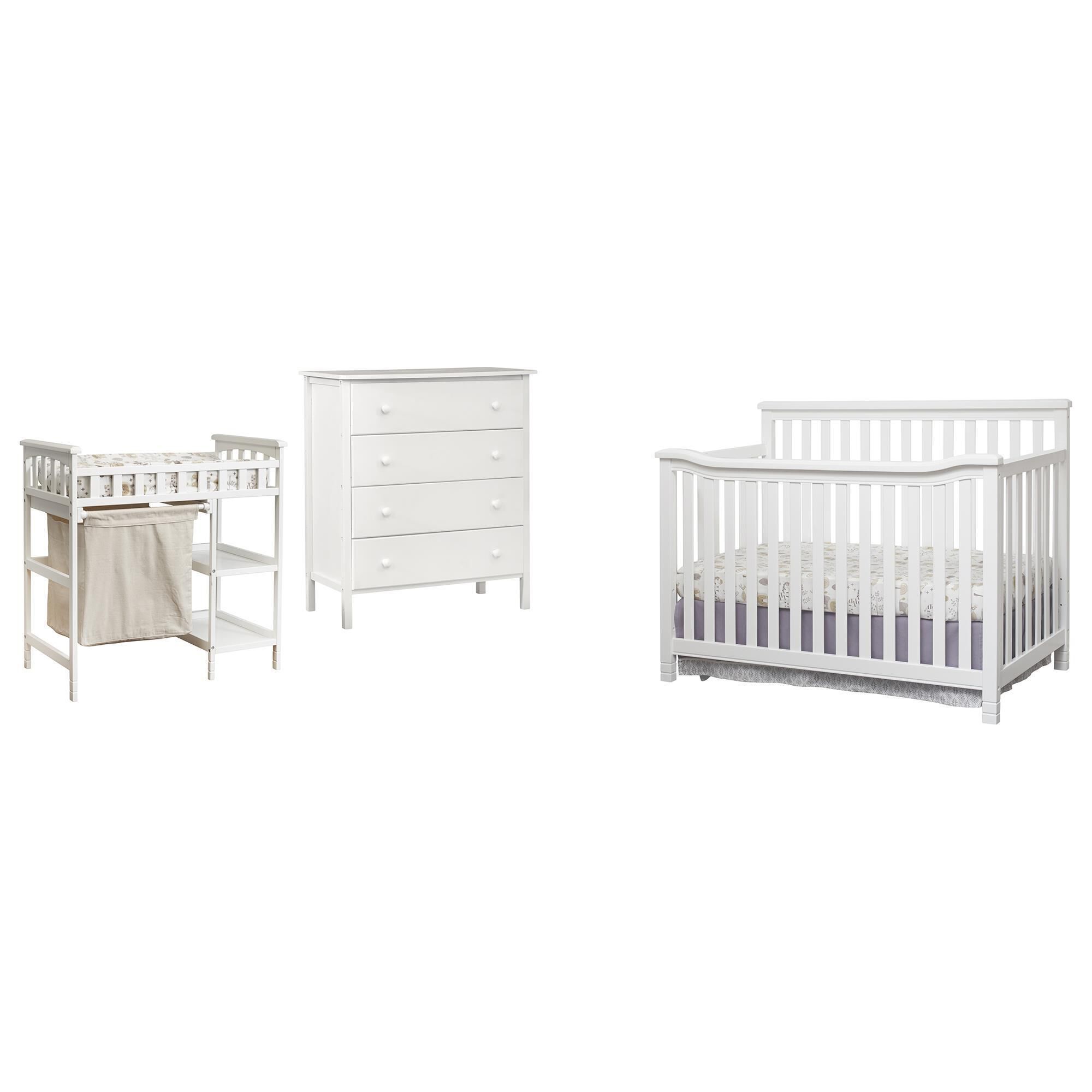 Sorelle Palisades 3 Piece Nursery Set in White NFM