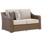 Ashley Laguna Heights Stationary Loveseat with Cushions in Beige, , large