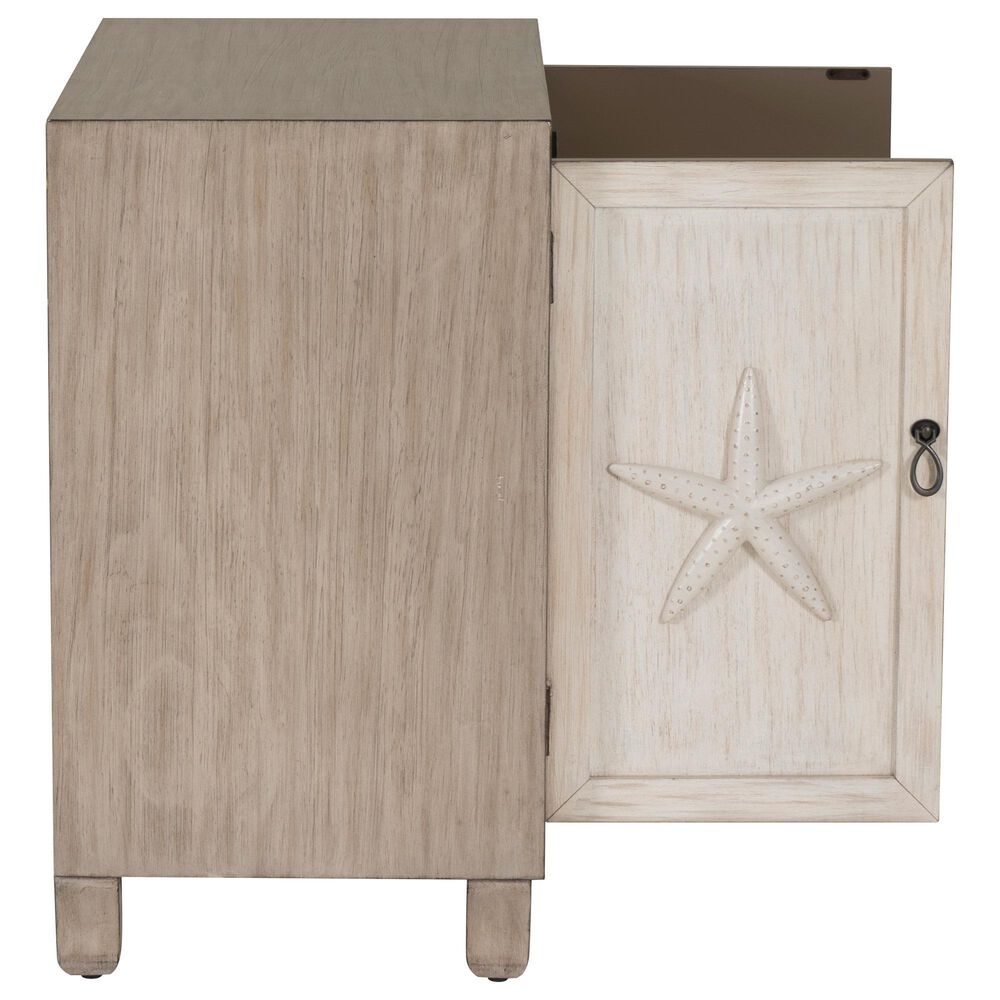 Linon Home Decor Jindran 2-Door Cabinet in Grey and Off White, , large